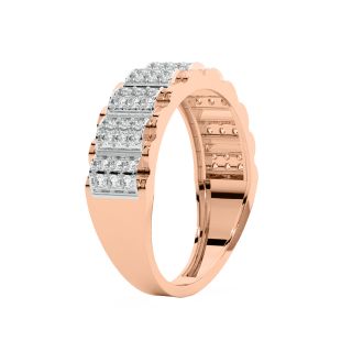 Meara Round Diamond Ring For Men